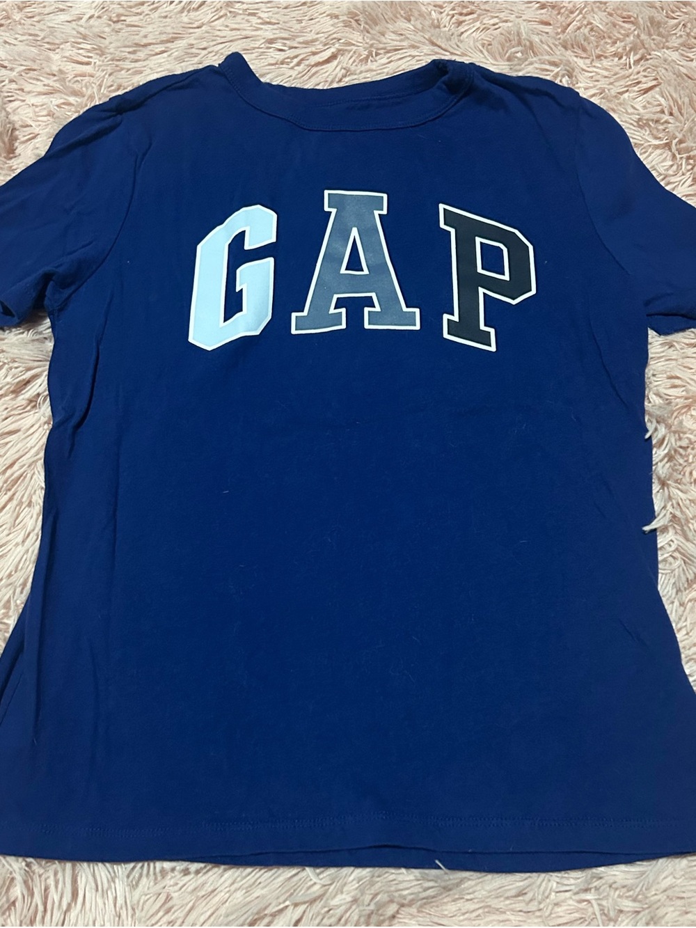 GAP Kids Navy Logo Tee size Medium❤️